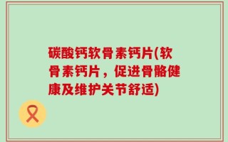 碳酸钙软骨素钙片(软骨素钙片，促进骨骼健康及维护关节舒适)