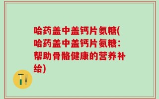 哈药盖中盖钙片氨糖(哈药盖中盖钙片氨糖：帮助骨骼健康的营养补给)