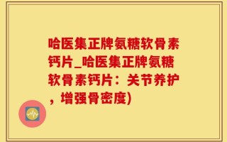 哈医集正牌氨糖软骨素钙片_哈医集正牌氨糖软骨素钙片：关节养护，增强骨密度)