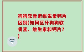 狗狗软骨素维生素钙片区别(如何区分狗狗软骨素、维生素和钙片？)