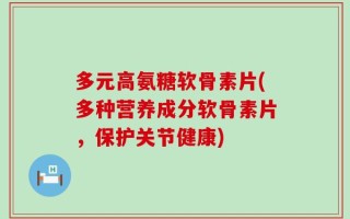 多元高氨糖软骨素片(多种营养成分软骨素片，保护关节健康)