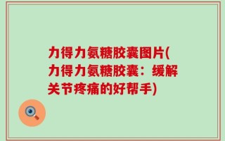 力得力氨糖胶囊图片(力得力氨糖胶囊：缓解关节疼痛的好帮手)