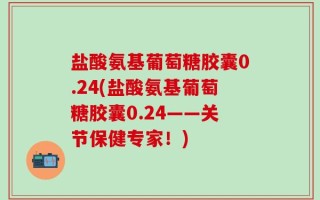 盐酸氨基葡萄糖胶囊0.24(盐酸氨基葡萄糖胶囊0.24——关节保健专家！)