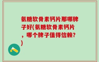 氨糖软骨素钙片那哪牌子好(氨糖软骨素钙片，哪个牌子值得信赖？)