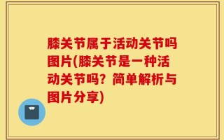 膝关节属于活动关节吗图片(膝关节是一种活动关节吗？简单解析与图片分享)