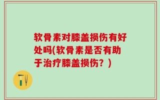 软骨素对膝盖损伤有好处吗(软骨素是否有助于治疗膝盖损伤？)