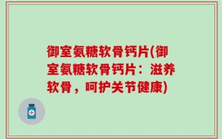 御室氨糖软骨钙片(御室氨糖软骨钙片：滋养软骨，呵护关节健康)