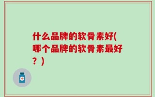 什么品牌的软骨素好(哪个品牌的软骨素最好？)