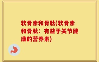 软骨素和骨肽(软骨素和骨肽：有益于关节健康的营养素)