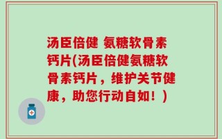 汤臣倍健 氨糖软骨素钙片(汤臣倍健氨糖软骨素钙片，维护关节健康，助您行动自如！)