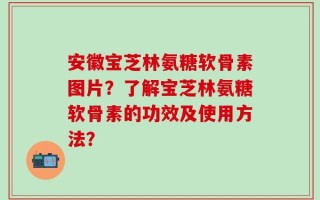 安徽宝芝林氨糖软骨素图片？了解宝芝林氨糖软骨素的功效及使用方法？