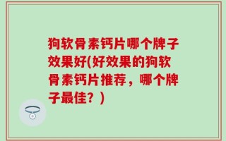 狗软骨素钙片哪个牌子效果好(好效果的狗软骨素钙片推荐，哪个牌子最佳？)