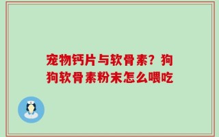 宠物钙片与软骨素？狗狗软骨素粉末怎么喂吃