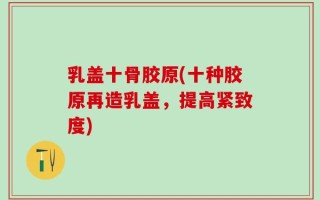 乳盖十骨胶原(十种胶原再造乳盖，提高紧致度)