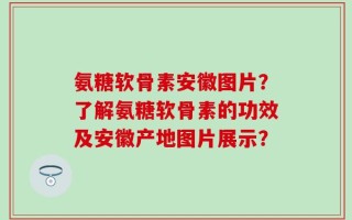 氨糖软骨素安徽图片？了解氨糖软骨素的功效及安徽产地图片展示？