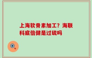 上海软骨素加工？海联科底倍健是过硫吗