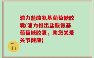 浦力盐酸氨基葡萄糖胶囊(浦力推出盐酸氨基葡萄糖胶囊，助您关爱关节健康)