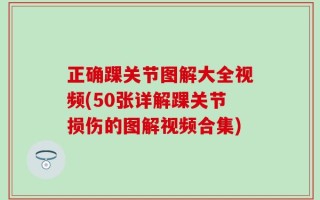 正确踝关节图解大全视频(50张详解踝关节损伤的图解视频合集)