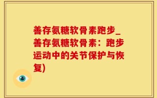 善存氨糖软骨素跑步_善存氨糖软骨素：跑步运动中的关节保护与恢复)