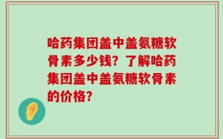 哈药集团盖中盖氨糖软骨素多少钱？了解哈药集团盖中盖氨糖软骨素的价格？