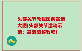头部关节教程图解高清大图(头部关节运动示范：高清图解教程)