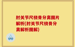 肘关节尺桡骨分离图片解析(肘关节尺桡骨分离解析图解)
