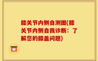 膝关节内侧自测图(膝关节内侧自我诊断：了解您的膝盖问题)