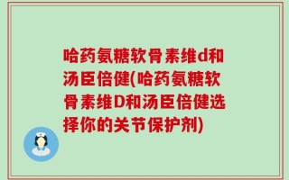 哈药氨糖软骨素维d和汤臣倍健(哈药氨糖软骨素维D和汤臣倍健选择你的关节保护剂)