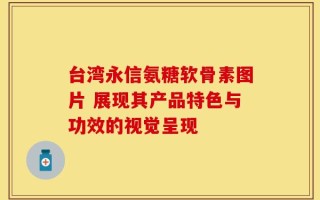 台湾永信氨糖软骨素图片 展现其产品特色与功效的视觉呈现