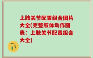 上肢关节配置组合图片大全(完整肢体动作图表：上肢关节配置组合大全)