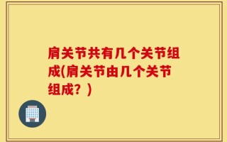 肩关节共有几个关节组成(肩关节由几个关节组成？)