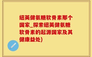 纽英健氨糖软骨素那个国家_探索纽英健氨糖软骨素的起源国家及其健康益处)