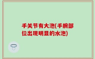 手关节有大泡(手腕部位出现明显的水泡)