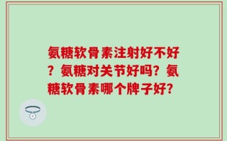 氨糖软骨素注射好不好？氨糖对关节好吗？氨糖软骨素哪个牌子好？