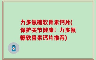 力多氨糖软骨素钙片(保护关节健康！力多氨糖软骨素钙片推荐)