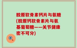 胶原软骨素钙片与氨糖(胶原钙软骨素片与氨基葡萄糖——关节健康密不可分)
