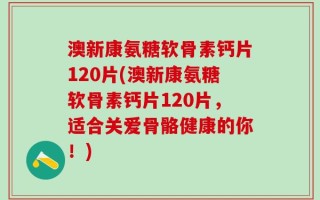 澳新康氨糖软骨素钙片120片(澳新康氨糖软骨素钙片120片，适合关爱骨骼健康的你！)
