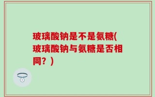 玻璃酸钠是不是氨糖(玻璃酸钠与氨糖是否相同？)