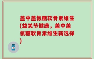 盖中盖氨糖软骨素维生(益关节健康，盖中盖氨糖软骨素维生新选择)