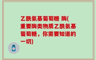 乙酰氨基葡萄糖 酶(重要酶类物质乙酰氨基葡萄糖，你需要知道的一切)
