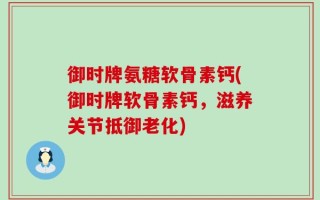 御时牌氨糖软骨素钙(御时牌软骨素钙，滋养关节抵御老化)
