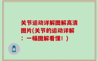 关节运动详解图解高清图片(关节的运动详解：一幅图解看懂！)