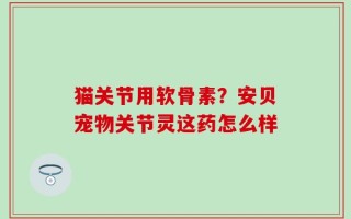 猫关节用软骨素？安贝宠物关节灵这药怎么样