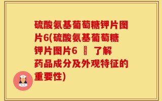 硫酸氨基葡萄糖钾片图片6(硫酸氨基葡萄糖钾片图片6 – 了解药品成分及外观特征的重要性)