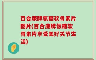 百合康牌氨糖软骨素片图片(百合康牌氨糖软骨素片享受美好关节生活)