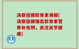 汤臣倍健软骨素海报(汤臣倍健推出软骨素营养补充剂，关注关节健康)
