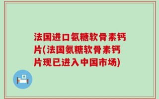 法国进口氨糖软骨素钙片(法国氨糖软骨素钙片现已进入中国市场)