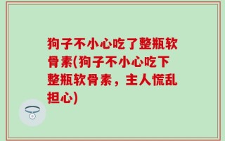 狗子不小心吃了整瓶软骨素(狗子不小心吃下整瓶软骨素，主人慌乱担心)