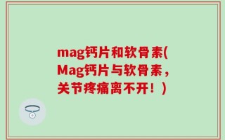 mag钙片和软骨素(Mag钙片与软骨素，关节疼痛离不开！)