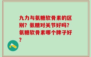 九力与氨糖软骨素的区别？氨糖对关节好吗？氨糖软骨素哪个牌子好？